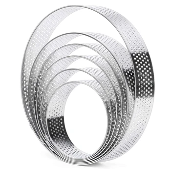 6 Different Sizes Tart Ring Bottom Tower Pie Cake Mould Baking Tools Heat-Resistant Perforated Cake Mousse Ring
6 Different Sizes Tart Ring Bottom Tower Pie Cake Mould Baking Tools Heat-Resistant Perforated Cake Mousse Ring