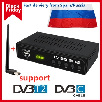HD DVB-C Dvb t2 Tuner Digital Receiver TV Box TV Tuner support Youtube TV Receiver Russian Set Top Box with WIFI
HD DVB-C Dvb t2 Tuner Digital Receiver TV Box TV Tuner support Youtube TV Receiver Russian Set Top Box with WIFI