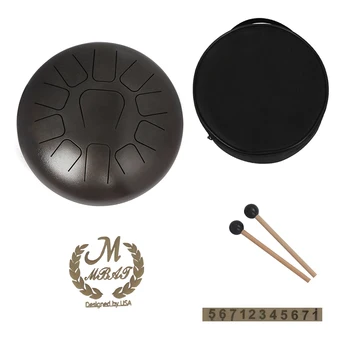 12 Inch Steel Tongue Drum 11-Tone Hand Pan Drum Stainless Steel Percussion Instrument with Drum Mallets Carry Bags Note Sticks
12 Inch Steel Tongue Drum 11-Tone Hand Pan Drum Stainless Steel Percussion Instrument with Drum Mallets Carry Bags Note Sticks