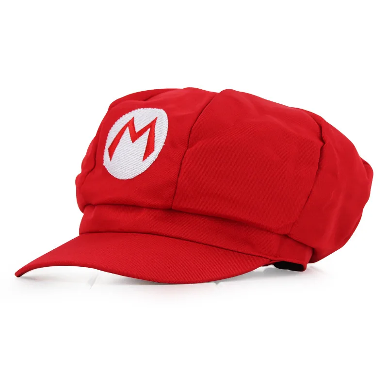 

Anime Super Mario Hat Cap Luigi Bros Cosplay Baseball Costume