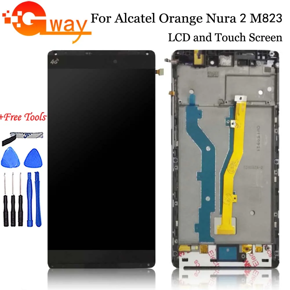 FSTGWAY For Alcatel Orange Nura 2 M823 LCD Display +Touch Screen digitizer for orange nura2 m823 lcd screen with Frame+Tools
FSTGWAY For Alcatel Orange Nura 2 M823 LCD Display +Touch Screen digitizer for orange nura2 m823 lcd screen with Frame+Tools