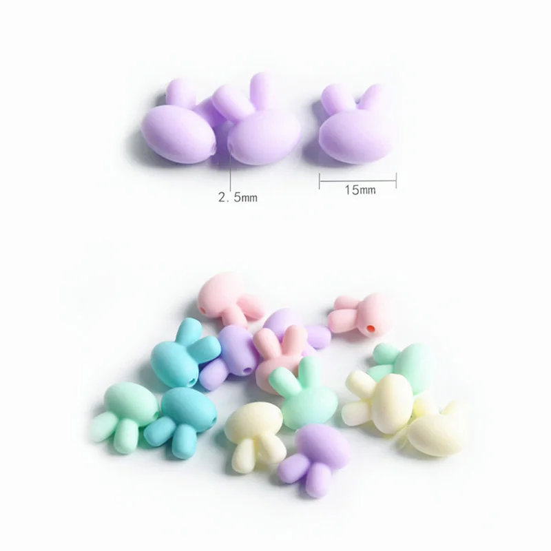 4Pcs/lot DIY Rabbit Silicone Beads Cartoon Animal Baby Teething Teether BPA Free Necklace Making Pacifier Chain Baby Teether Toy
4Pcs/lot DIY Rabbit Silicone Beads Cartoon Animal Baby Teething Teether BPA Free Necklace Making Pacifier Chain Baby Teether Toy