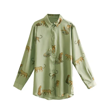 women zaraing retro fashion wild leopard print drape collar shirt early autumn new personality loose
women zaraing retro fashion wild leopard print drape collar shirt early autumn new personality loose
