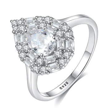 MetJakt Fashion Drop-Shaped Design S925 Sterling Silver with 3A Zircon Women's Ring
MetJakt Fashion Drop-Shaped Design S925 Sterling Silver with 3A Zircon Women's Ring