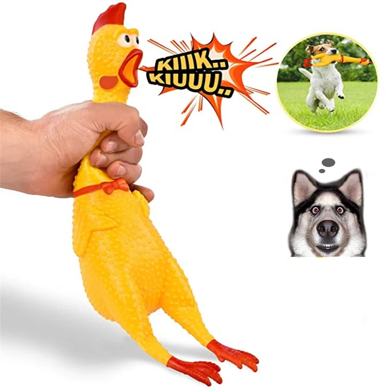 Pets Dog Toys Screaming Chicken Squeeze Sound Toy for Dogs Super Durable & Funny Squeaky Yellow Rubber Chicken Dog Chew Toy
Pets Dog Toys Screaming Chicken Squeeze Sound Toy for Dogs Super Durable & Funny Squeaky Yellow Rubber Chicken Dog Chew Toy