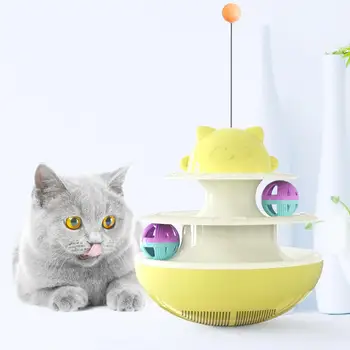 3 Levels Cat Toy Windmill Cat Tower Tracks Games Interacitve Cat Tunnel Toys Ball Training Amusement Plate For Cats Kitten
3 Levels Cat Toy Windmill Cat Tower Tracks Games Interacitve Cat Tunnel Toys Ball Training Amusement Plate For Cats Kitten