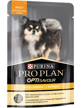 PRO PLAN PURINA PRO PLAN ADULT for adult dogs of small breeds c chicken in sauce 100g
PRO PLAN PURINA PRO PLAN ADULT for adult dogs of small breeds c chicken in sauce 100g