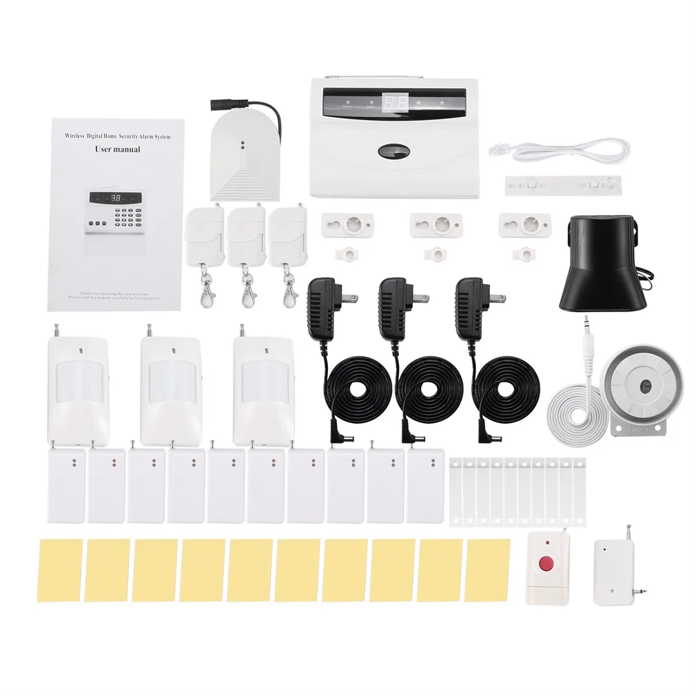 LED Intelligent Wireless Digital Home Security Alarm System Fireproof Burglarproof Emergency Help White For Home Safe
LED Intelligent Wireless Digital Home Security Alarm System Fireproof Burglarproof Emergency Help White For Home Safe
