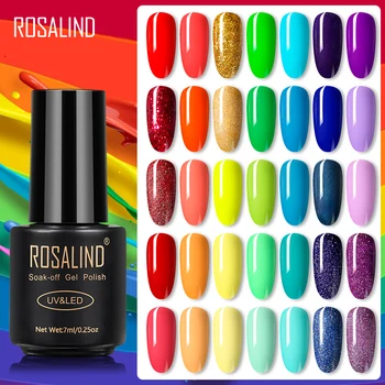 ROSALIND Rainbow Color Gel Polish Nail Soak Off UV Gel Semi Permanent Lamp Nail Art Design Primer For Nails All For Manicure 
ROSALIND Rainbow Color Gel Polish Nail Soak Off UV Gel Semi Permanent Lamp Nail Art Design Primer For Nails All For Manicure