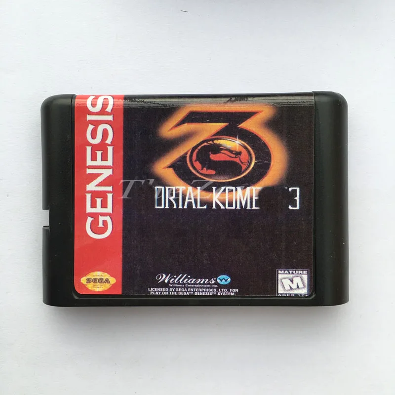 Чехол Kombat Mortal 3 EU/JAP для 16 битной игровой карты системы Genesis Sega Mega Drive|Картриджи| |