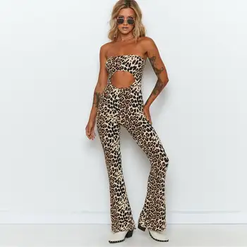 Stylish Women Summer Sleeveless Strapless Leopard Cut Out Skinny Jumpsuit
Stylish Women Summer Sleeveless Strapless Leopard Cut Out Skinny Jumpsuit