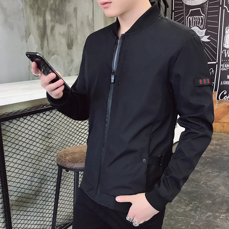 2019 Spring New Style Men's Jacket Thin Young Men's Baseball Collar Coat Korean-style Slim Fit Trend Men's Wear
2019 Spring New Style Men's Jacket Thin Young Men's Baseball Collar Coat Korean-style Slim Fit Trend Men's Wear