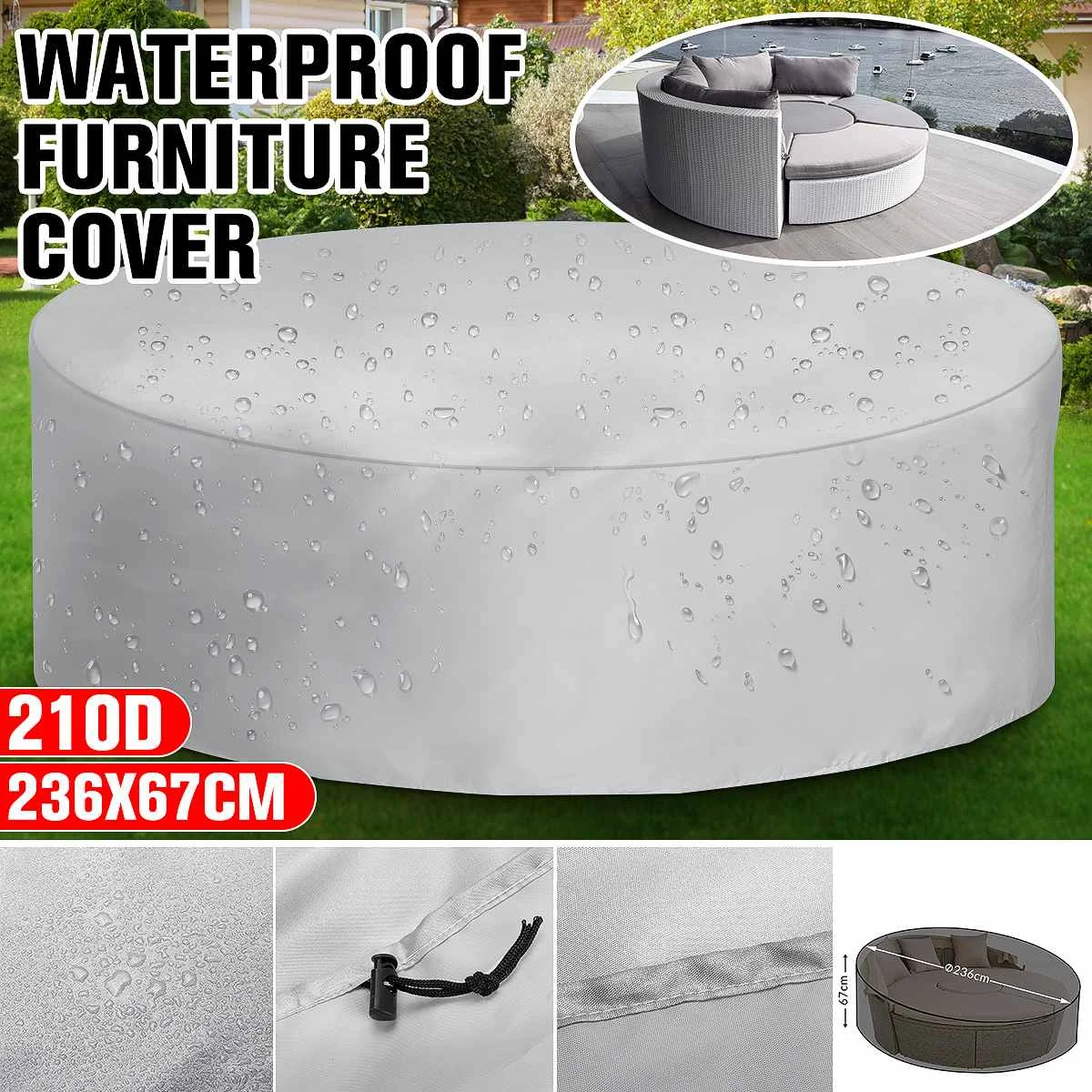 5Size Round Table Chair Set Outdoor Garden Furniture Cover Waterproof Oxford Sofa Protection Patio Rain Sun Dustproof Covers
5Size Round Table Chair Set Outdoor Garden Furniture Cover Waterproof Oxford Sofa Protection Patio Rain Sun Dustproof Covers