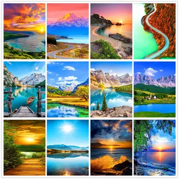 Landscape 5D DIY Diamond Painting Mountain River Lake Road Diamond Embroidery Kit Family Leisure Home Decoration
Landscape 5D DIY Diamond Painting Mountain River Lake Road Diamond Embroidery Kit Family Leisure Home Decoration