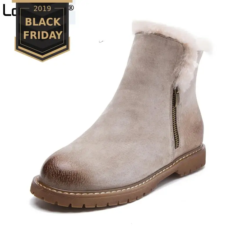Loecktty 2017 Women Winter Boots New Arrival Leather Snow Boots Pig Suede Plush Cashmere Warm Ankle Boots Casual Flats Shoes
Loecktty 2017 Women Winter Boots New Arrival Leather Snow Boots Pig Suede Plush Cashmere Warm Ankle Boots Casual Flats Shoes