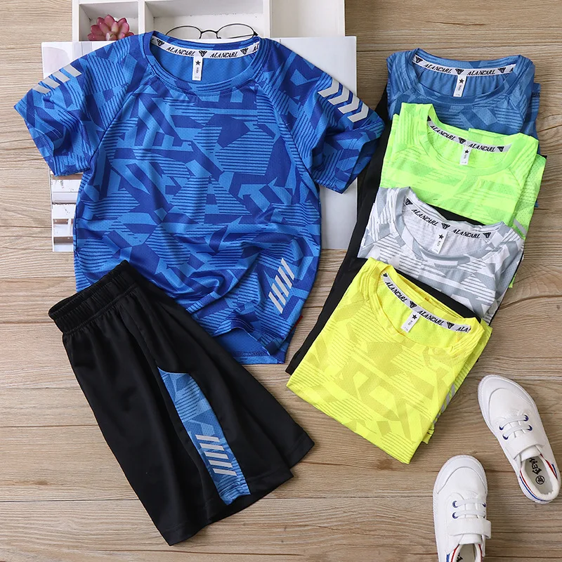 Summer Breathable Outdoor Quick-Dry Top T-Shirt + Shorts Sets Kids Workout Sets Baby Boys 2-Pieces Clothing Sets For 3-14 Years
Summer Breathable Outdoor Quick-Dry Top T-Shirt + Shorts Sets Kids Workout Sets Baby Boys 2-Pieces Clothing Sets For 3-14 Years