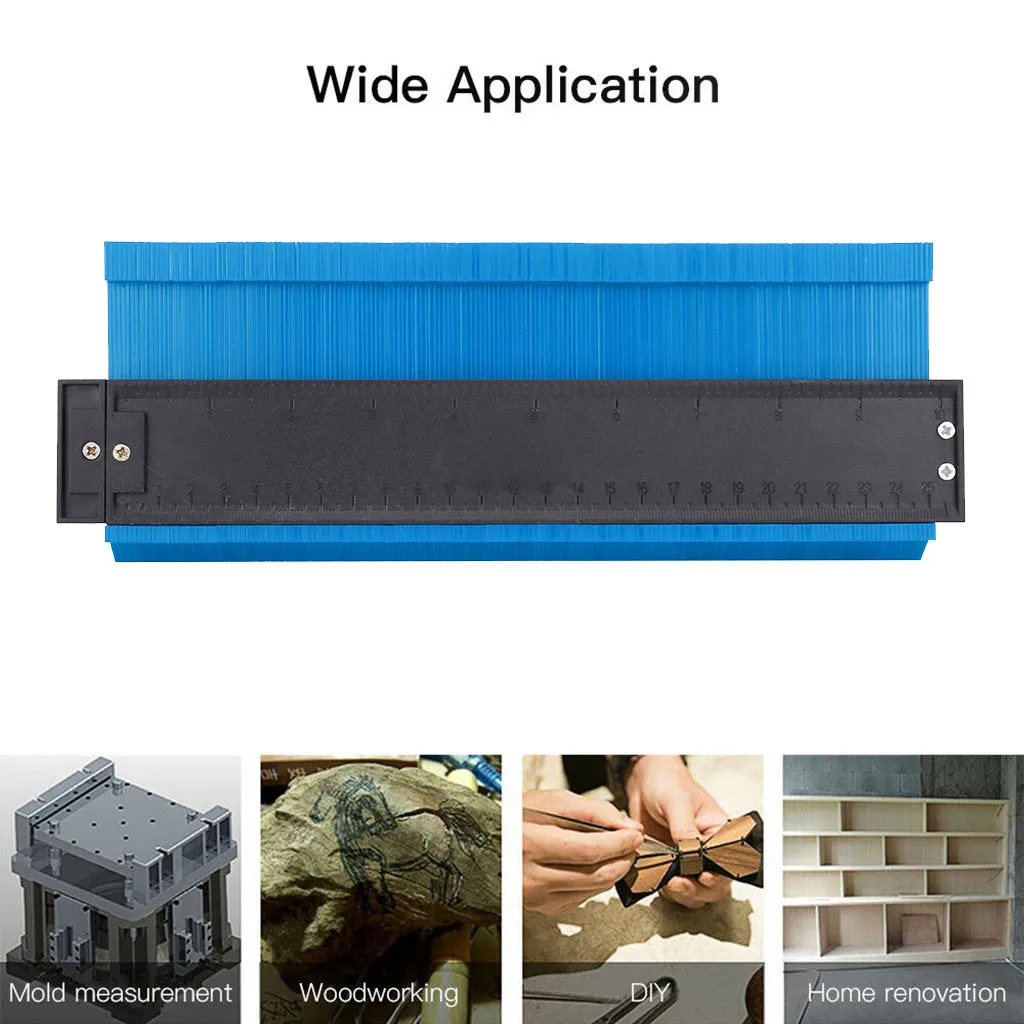 Plastic Profile Copy Contour Gauge Standard Pipe Tile Wood Marking Winding Pipe Tiling Laminate Tool Measure Ruler 250mm
Plastic Profile Copy Contour Gauge Standard Pipe Tile Wood Marking Winding Pipe Tiling Laminate Tool Measure Ruler 250mm