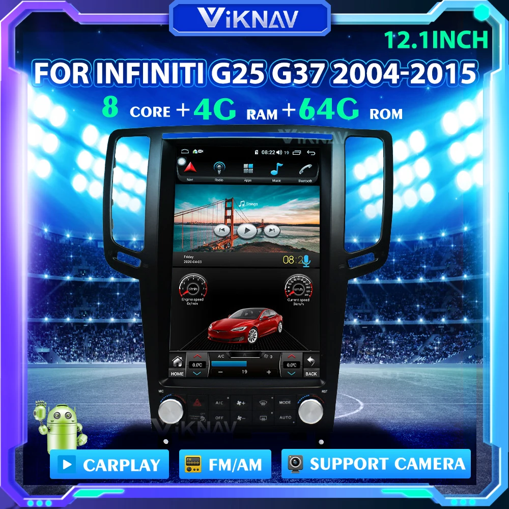 12.1inch Car radio GPS Navigation multimedia DVD player For Infiniti G25 G37 2004-2015 HD screen Car Player 2din
12.1inch Car radio GPS Navigation multimedia DVD player For Infiniti G25 G37 2004-2015 HD screen Car Player 2din