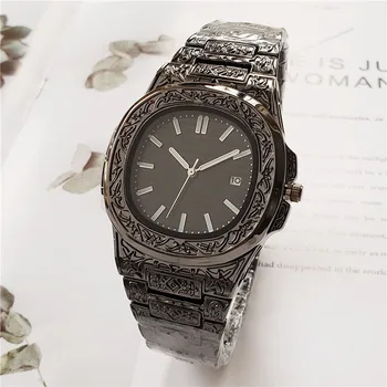 Top Brand Men Quartz Watches Luxury Vintage Engraving Steel Pate AAA Male nautilus Sport Wrist Watch Clock Relogio Masculino
Top Brand Men Quartz Watches Luxury Vintage Engraving Steel Pate AAA Male nautilus Sport Wrist Watch Clock Relogio Masculino