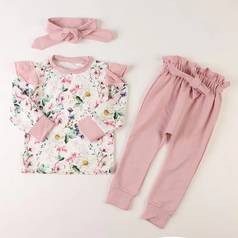 Infant Baby Boys Romper Flying Sleeve Floral Tops + Long Pants +Headband 3PCS Clothes Set Cute Autumn Newborn
Infant Baby Boys Romper Flying Sleeve Floral Tops + Long Pants +Headband 3PCS Clothes Set Cute Autumn Newborn