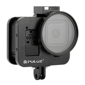 PULUZ PU358 for GoPro HERO 8 Black Housing Shell Case CNC Aluminum Alloy Protective Cover Cage with Insurance Frame & 52mm UV Le
PULUZ PU358 for GoPro HERO 8 Black Housing Shell Case CNC Aluminum Alloy Protective Cover Cage with Insurance Frame & 52mm UV Le