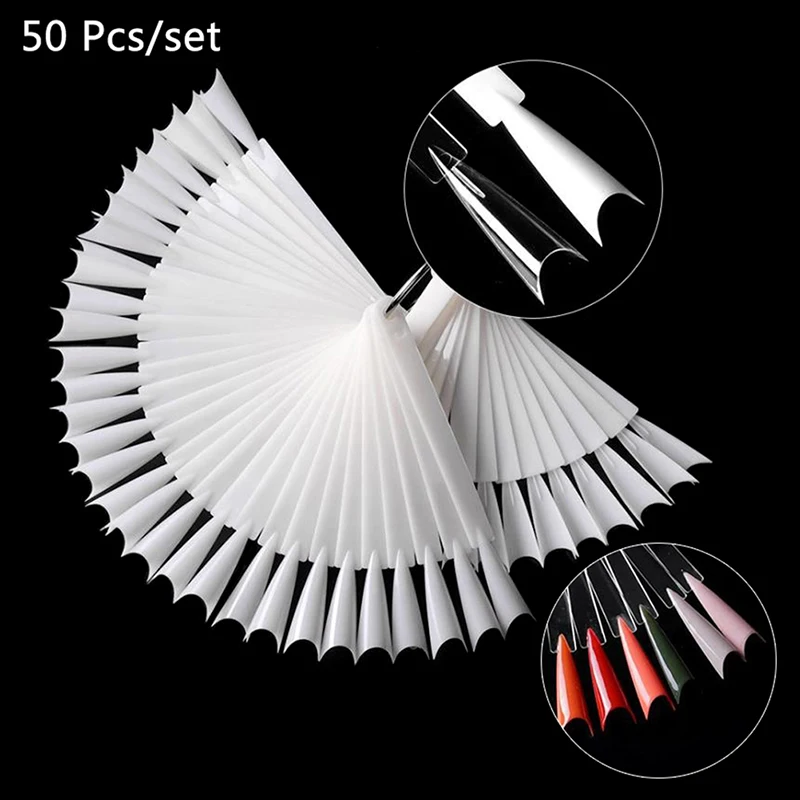 50Pcs/Set Nail Art Tips Display Practice Sticks Fan Shaped Nail Polish Nail Color Sample Nail Art Tools Supplies
50Pcs/Set Nail Art Tips Display Practice Sticks Fan Shaped Nail Polish Nail Color Sample Nail Art Tools Supplies