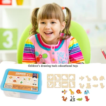 Wooden Kids Painting Template Early Education Intelligence Development DIY Coloring Drawing Stencil Set Toy Children Gift
Wooden Kids Painting Template Early Education Intelligence Development DIY Coloring Drawing Stencil Set Toy Children Gift