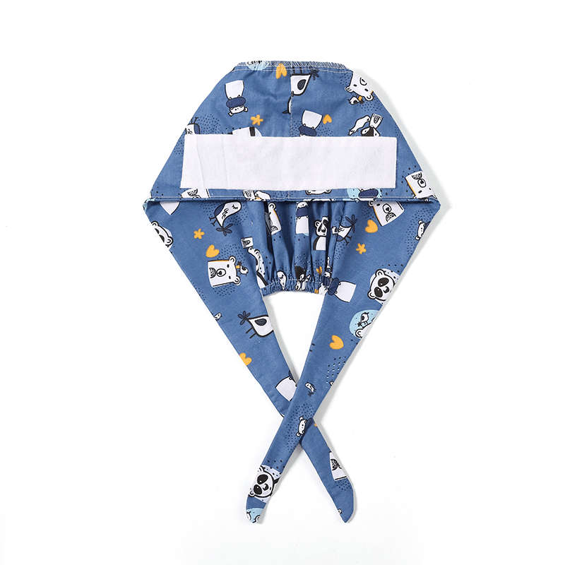 Fashion Cartoon Pattern Medical Scrub Hat Hospital Doctor Work Caps Health Worker ScrubType 22