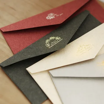 2Pcs Literary Vintage Bronzing Envelope Hot Stamping Western-style Paper Envelope Upscale Business Invitation Blank Envelope
2Pcs Literary Vintage Bronzing Envelope Hot Stamping Western-style Paper Envelope Upscale Business Invitation Blank Envelope