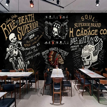 Custom 3D Photo Wallpaper European Retro Nostalgic Blackboard Graffiti Skull Motorcycle Bar Cafe Restaurant KTV Wall Paper Mural
Custom 3D Photo Wallpaper European Retro Nostalgic Blackboard Graffiti Skull Motorcycle Bar Cafe Restaurant KTV Wall Paper Mural