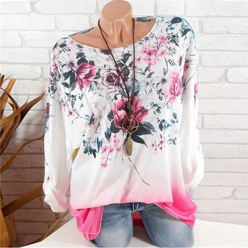 Fashion 5XL Plus Large Size Women's T-Shirts Spring Tops New Leisure T-Shirt White Loose Flower Print O Neck Long Sleeve Shirts
Fashion 5XL Plus Large Size Women's T-Shirts Spring Tops New Leisure T-Shirt White Loose Flower Print O Neck Long Sleeve Shirts