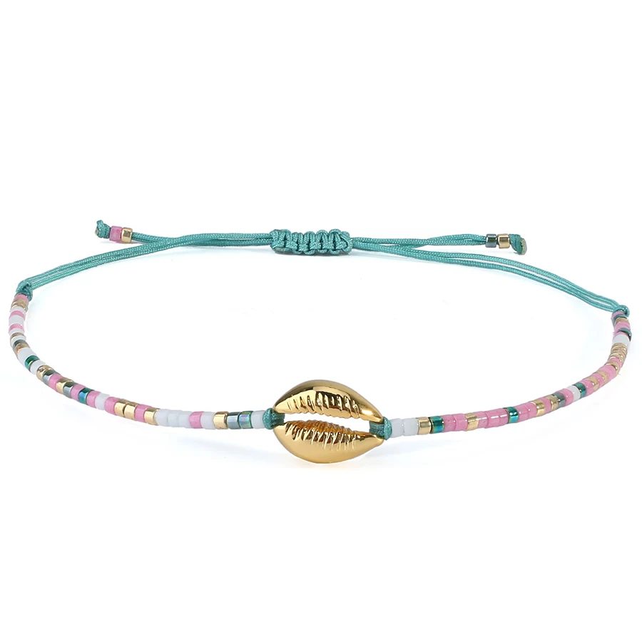 Gold Shell Bracelet Stacking Thin String Charm Bracelet Dainty Boho Beach Delica Mini Beads Handmade Jewelry Gift for Women Girl
Gold Shell Bracelet Stacking Thin String Charm Bracelet Dainty Boho Beach Delica Mini Beads Handmade Jewelry Gift for Women Girl