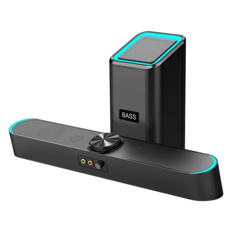 D-238 Bluetooth Звуковая Панель Беспроводная колонка Бас Сабвуфер 4D ручка "стерео"