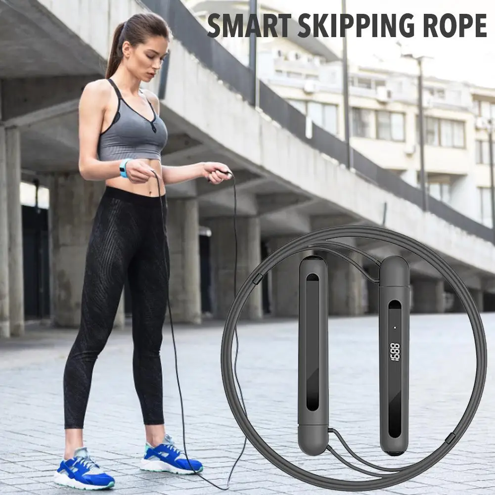 Skipping Rope Speed Jump Rope USB Charging Adjustable Jumping Rope with Calories Counter and Memory Foam Handle Professional Cou
Skipping Rope Speed Jump Rope USB Charging Adjustable Jumping Rope with Calories Counter and Memory Foam Handle Professional Cou