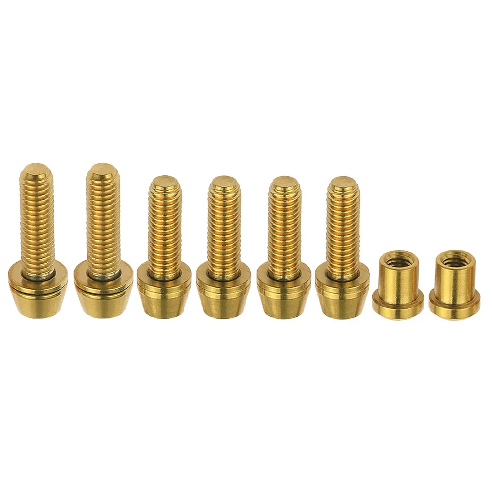 Titanium Bolt Stud Bolt + Nut Ti Bolt Handlebar Front Fork Fixing Screw for 3T Stem Carbon Fibre M5 X16mm M5x18mm
Titanium Bolt Stud Bolt + Nut Ti Bolt Handlebar Front Fork Fixing Screw for 3T Stem Carbon Fibre M5 X16mm M5x18mm
