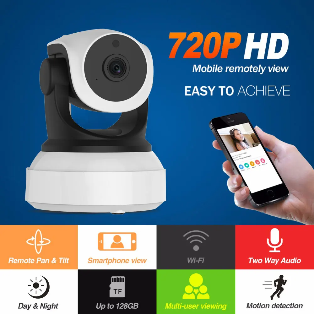 720P IP Camera C7824WIP Wifi Surveillance CCTV Camera Security Camera IR Night Vision PTZ Camera Mobile View
720P IP Camera C7824WIP Wifi Surveillance CCTV Camera Security Camera IR Night Vision PTZ Camera Mobile View