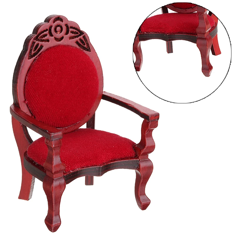 New Style 5.6 x 4.7 x 8.5cm Vintage Red Miniature Wood Carved Chair Decoration Toys For 1:12 Dollhouse Furniture Accessories
New Style 5.6 x 4.7 x 8.5cm Vintage Red Miniature Wood Carved Chair Decoration Toys For 1:12 Dollhouse Furniture Accessories