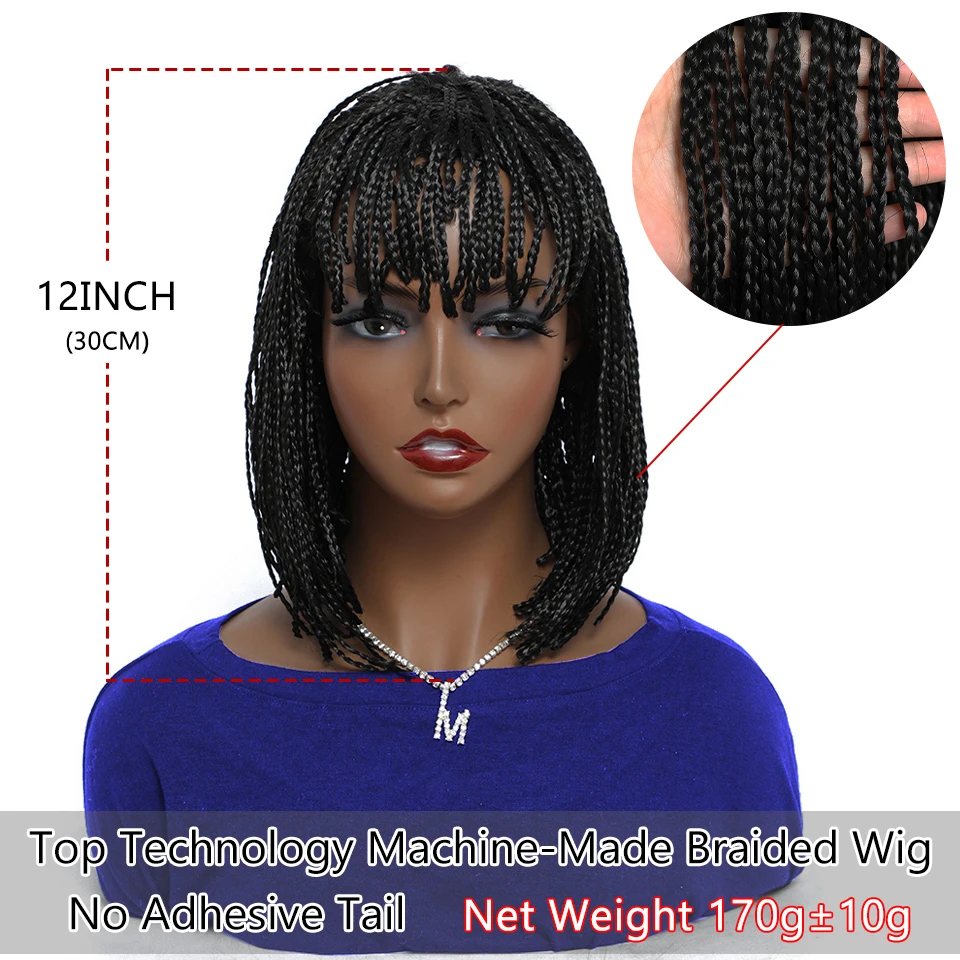 Shop Generic Beaudestiny Braided Wigs Synthetic Braiding Hair Box Braid