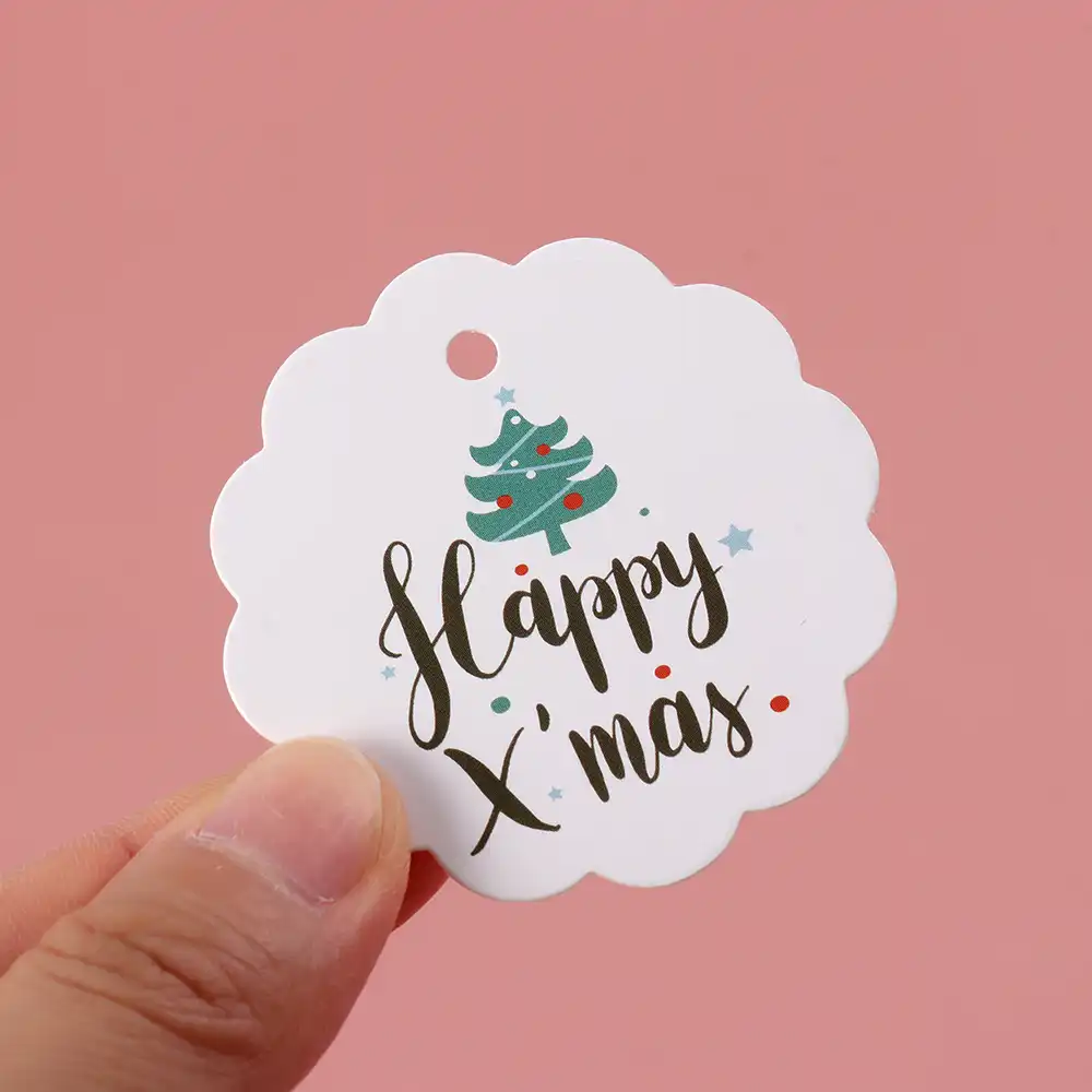 gift kraft paper tags card diy craft label christmas party price