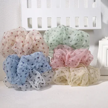 6pcs/lot Supper Large Chiffon Yarn Dot Elastic Hair band for Girls 2020 Summer New Dot Ponytail Hair Tie 
6pcs/lot Supper Large Chiffon Yarn Dot Elastic Hair band for Girls 2020 Summer New Dot Ponytail Hair Tie