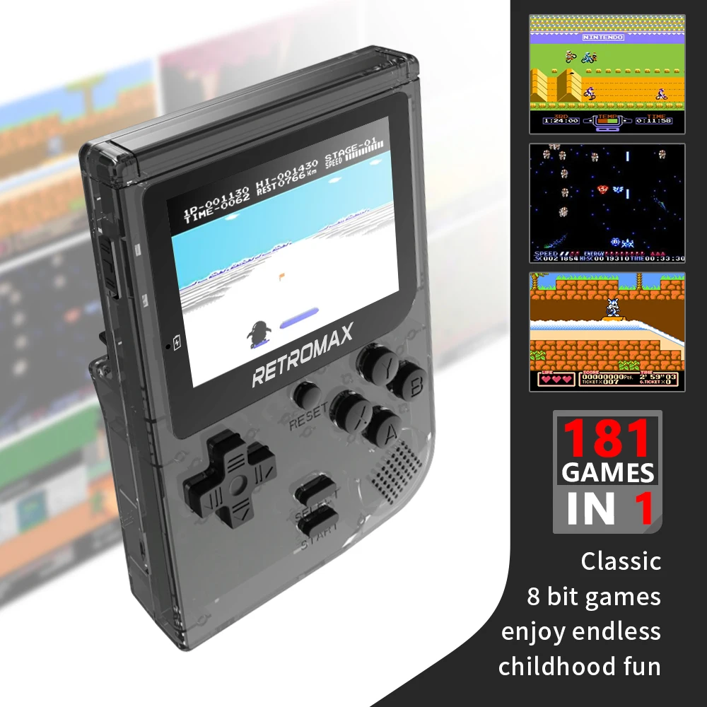 Video Game Console 8 Bit Retro Mini Pocket Handheld Game Player Built-in 181 Classic Games Best Gift for Child Nostalgic Player
Video Game Console 8 Bit Retro Mini Pocket Handheld Game Player Built-in 181 Classic Games Best Gift for Child Nostalgic Player