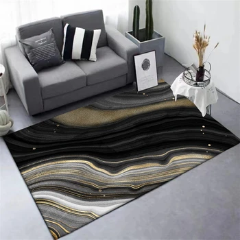 Nordic Modern Style Carpet and Rug Abstract Black Gold Curve Home Decor Tapete Living Room Bedroom Sofa Table Non-Slip Floor Mat
Nordic Modern Style Carpet and Rug Abstract Black Gold Curve Home Decor Tapete Living Room Bedroom Sofa Table Non-Slip Floor Mat