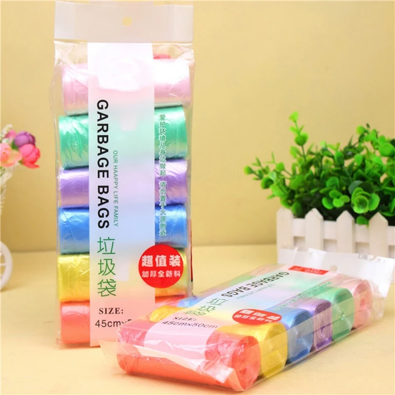 6 Rolls Garbage Bags Disposable Flat Top Type Waste Bag Rubbish Cleaning Colored Garbage Bags Household Cleaning Appliances M
6 Rolls Garbage Bags Disposable Flat Top Type Waste Bag Rubbish Cleaning Colored Garbage Bags Household Cleaning Appliances M