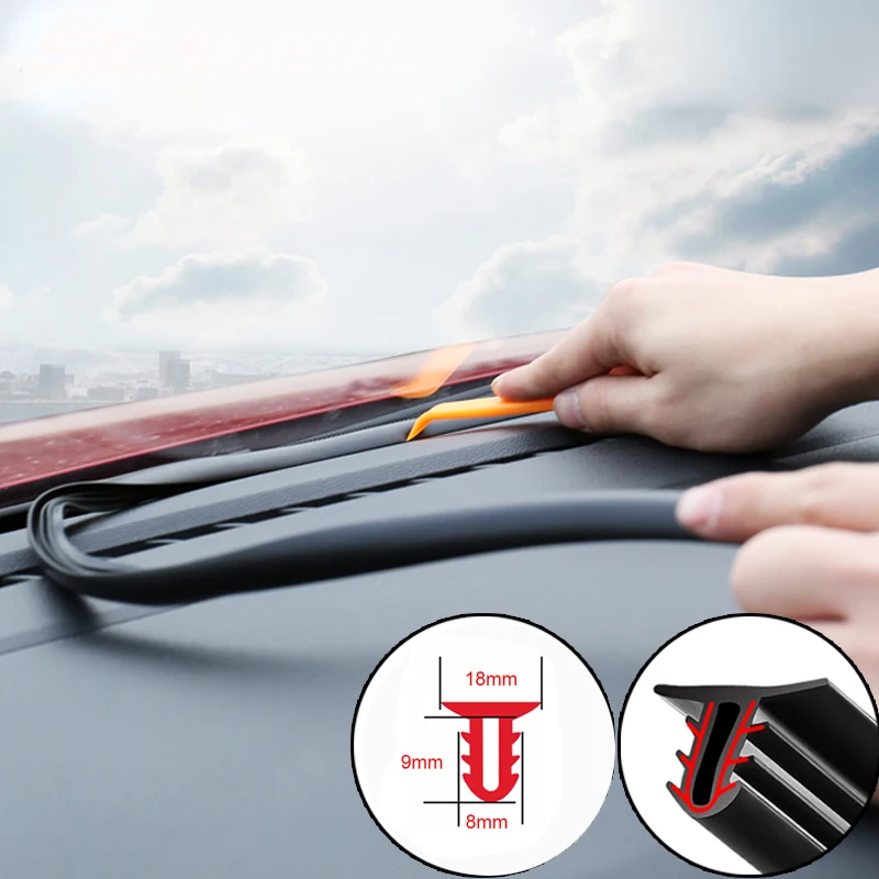 1.6M Car Sealing Strips Sound Insulation Car Sticker Weatherstrip Dashboard Rubber Seal Strip Universal Car Interior Accessories
1.6M Car Sealing Strips Sound Insulation Car Sticker Weatherstrip Dashboard Rubber Seal Strip Universal Car Interior Accessories