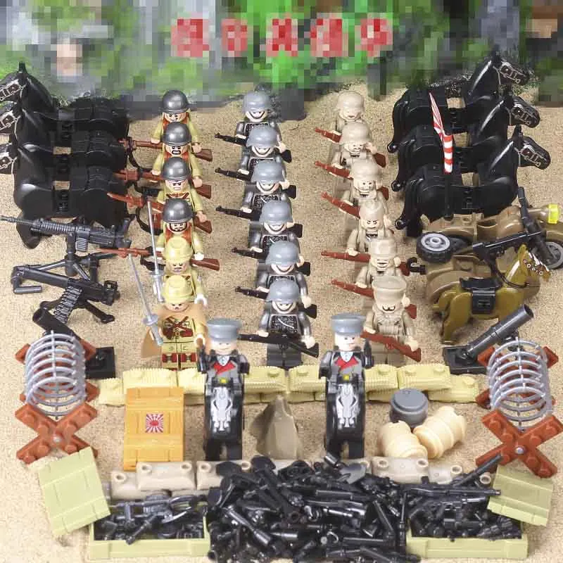 Compatible legoed military ww2 soldiers SWAT US German British army soldiers building blocks kids toys child bricks world war 2
Compatible legoed military ww2 soldiers SWAT US German British army soldiers building blocks kids toys child bricks world war 2