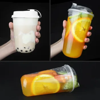 50pcs 90 caliber thickened injection U-cup disposable cold drink juice transparent net red milk tea plastic cups with lids
50pcs 90 caliber thickened injection U-cup disposable cold drink juice transparent net red milk tea plastic cups with lids