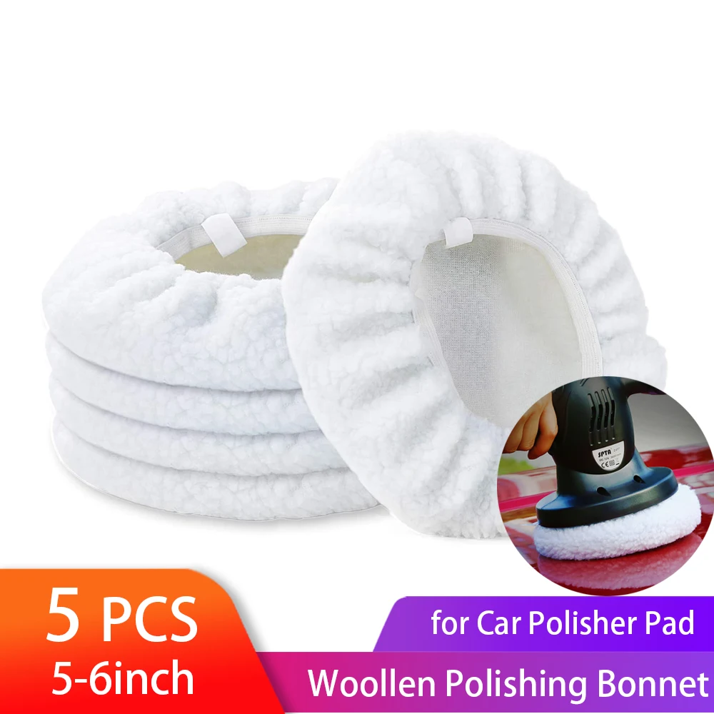 5 Packs Car Polisher Pad Bonnet 5 to 6 Inch Car Polishing Bonnet Woollen Waxing Pad for Car Polisher
5 Packs Car Polisher Pad Bonnet 5 to 6 Inch Car Polishing Bonnet Woollen Waxing Pad for Car Polisher