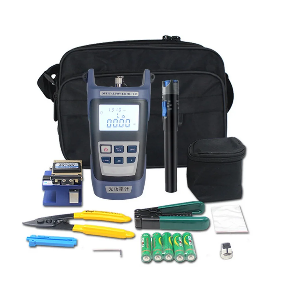 10 Km Red Light Pen Optical Fiber Cold Splicing Tool Set Stripper Cleaver Optical Fiber Visual Fault Locator with Power Meter
10 Km Red Light Pen Optical Fiber Cold Splicing Tool Set Stripper Cleaver Optical Fiber Visual Fault Locator with Power Meter