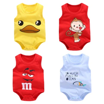 Kids Fashion Baby Cotton Rompers Jumpsuit Sleeveless Solid Color with Cute Pattern
Kids Fashion Baby Cotton Rompers Jumpsuit Sleeveless Solid Color with Cute Pattern