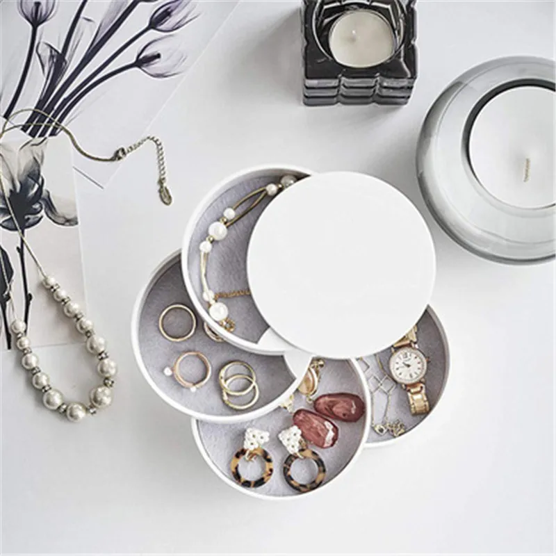 ABS Dust-proof Nordic Modern Creative Jewelry Storage Box Desktop Decor Rotating Multi-layer Ornaments Organizer Girlfriend Gift
ABS Dust-proof Nordic Modern Creative Jewelry Storage Box Desktop Decor Rotating Multi-layer Ornaments Organizer Girlfriend Gift